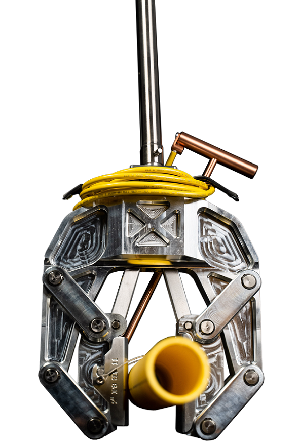 Timberline Tool TR270 la solución más rápida y perfecta para comprimir tubos de PE de 13 mm-51 mm.