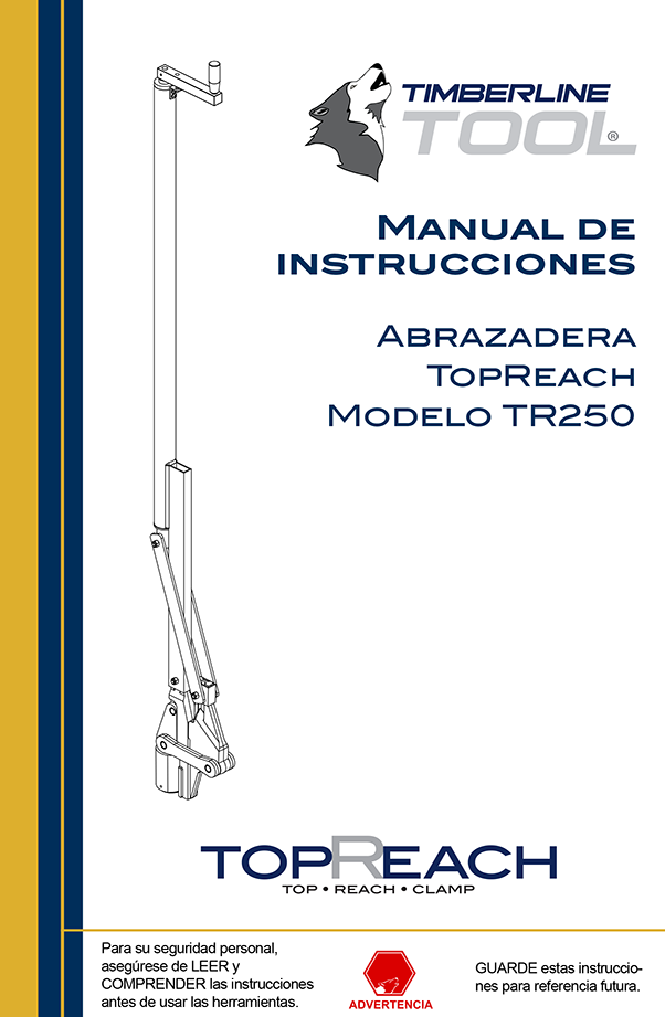 Manual de la herramienta Timberline TR250