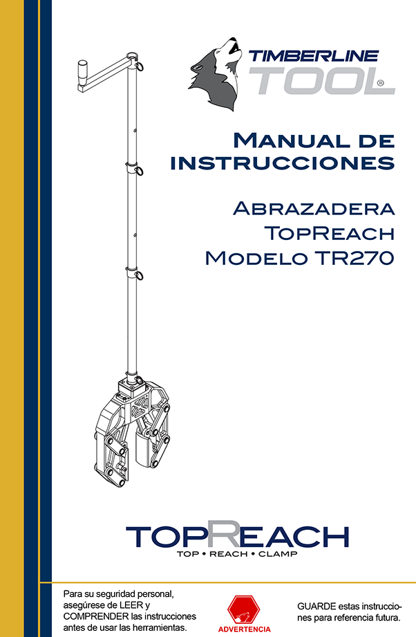 Manual de la herramienta Timberline TR270
