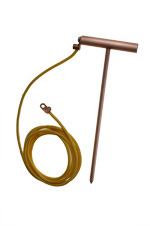 Accesorio Timberline Tool TCGR Varilla de puesta a tierra de cobre macizo de 30,5 mm con cable de 305 cm